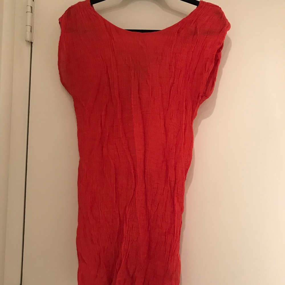 Red/orange Long top